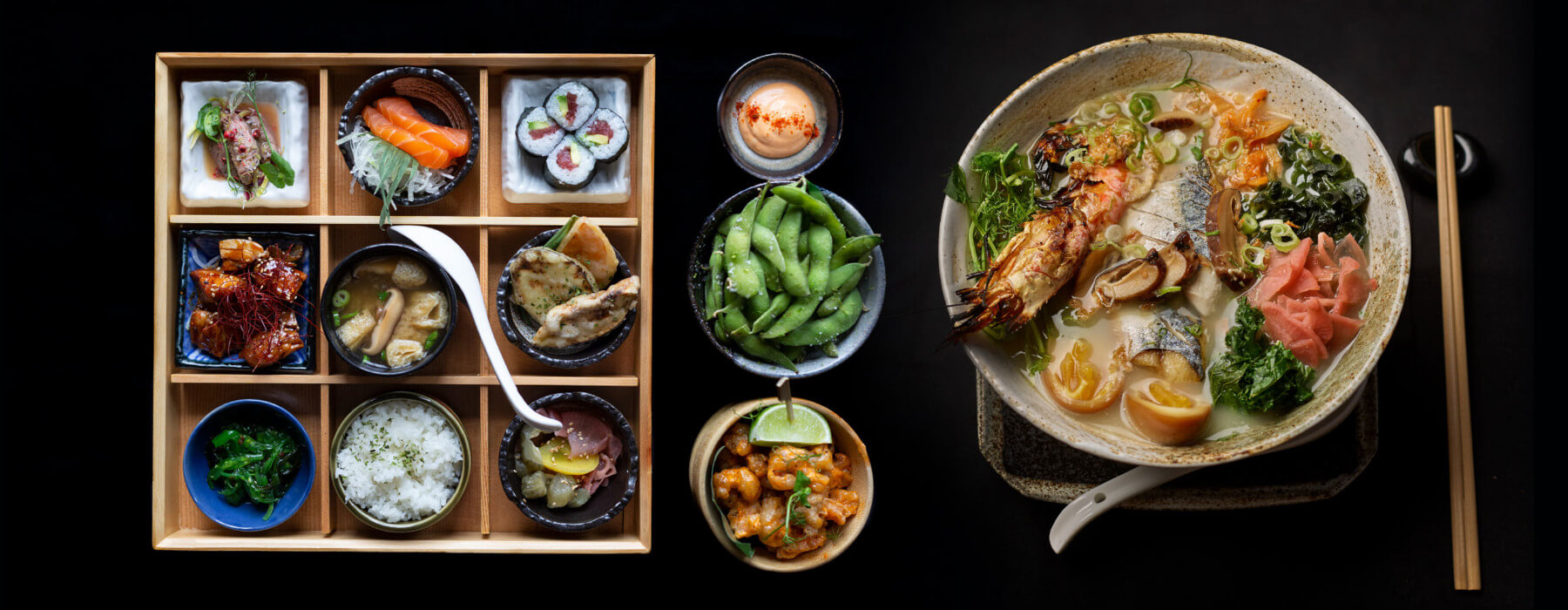 Japanese Sharing Plates, Cooked Over Fire